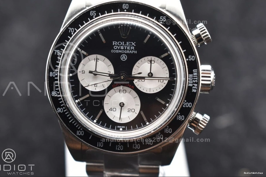 on A Bracelet White ADGF Comfortable Dial SS SS Best Black Edition 825 Daytona 0509